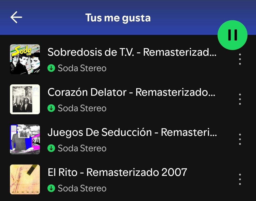 se nota que Joanna va poniendo la música en el carro cuando en mis me gusta aparecen nuevas canciones