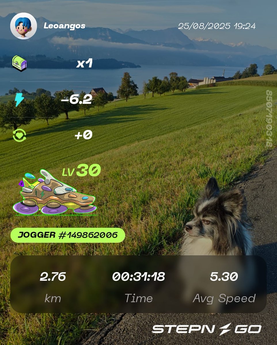 Stepngostories (@stepngostories) on Twitter photo π Monday Recap β #STEPNGO
π Runs: 2 β Energy: 12.2β‘
π° $GGT earned: 155.00 $GGT = $1.27 @ $0.0082
π Mystery Box Lv.4 secured π
π Companion: Coco enjoying the lakeside πΎ
π Earnings this month: $35.51
π Earnings this year: $4,155.87
β¨ True ROI isnβt measured in tokens, π Monday Recap β #STEPNGO
π Runs: 2 β Energy: 12.2β‘
π° $GGT earned: 155.00 $GGT = $1.27 @ $0.0082
π Mystery Box Lv.4 secured π
π Companion: Coco enjoying the lakeside πΎ
π Earnings this month: $35.51
π Earnings this year: $4,155.87
β¨ True ROI isnβt measured in tokens,