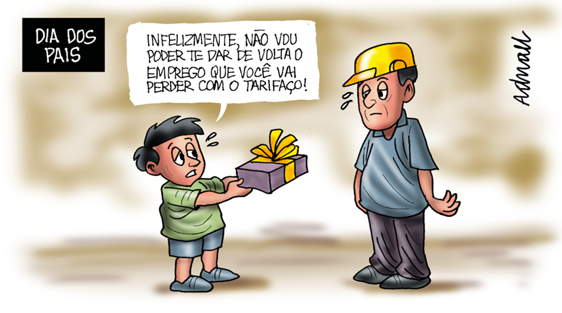 adnaeldaaz's tweet photo. Charge publicada no jornal Correio Alagoano no Dia dos Pais. Quem puder, me segue, curte, compartilha. #adnaelcharges #adnael #Charge #cartum #diadospais https://t.co/R7ODYkbh4Y