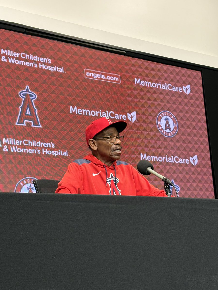 Ron Washington is here. He revealed that he had bypass surgery. He says he’s feeling better now. And he stopped smoking.