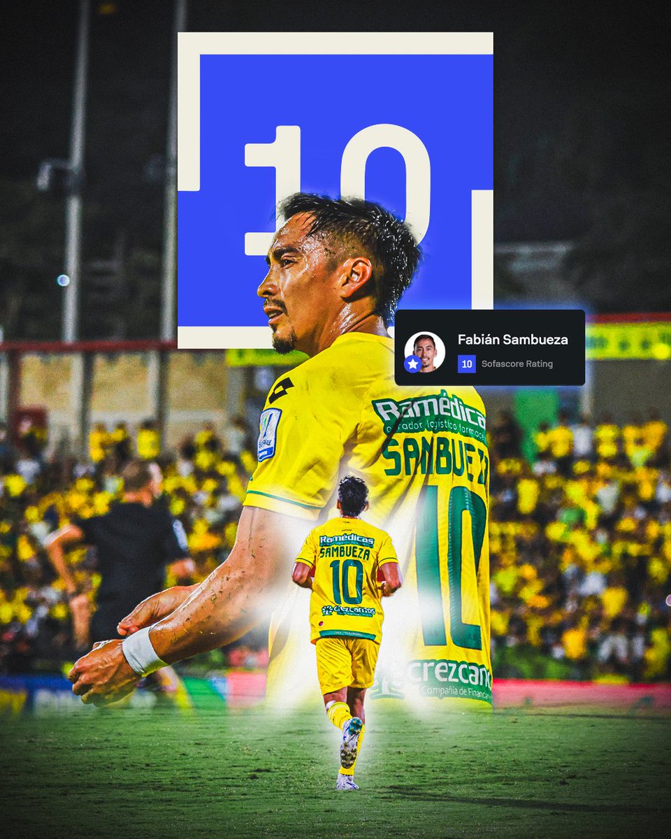 Atlético Bucaramanga (@abucaramanga) on Twitter photo ✍🏻10/10 “No lo decimos nosotros… Lo dice <a href="/SofascoreLA/">Sofascore Latin America</a> y la tienen clara” 🪄
Un crack en el 4-0 ante Águilas Doradas⭐️ ✍🏻10/10 “No lo decimos nosotros… Lo dice <a href="/SofascoreLA/">Sofascore Latin America</a> y la tienen clara” 🪄
Un crack en el 4-0 ante Águilas Doradas⭐️