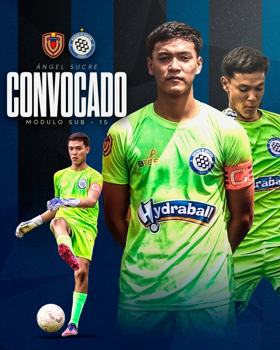 ¡Buena Ángel! 🧤

Nuestro guardameta Ángel Sucre ha sido llamado a un nuevo módulo de la Vinotinto Sub-15 que se realizará en Barquisimeto. Esto como preparación para el 𝐂𝐎𝐍𝐌𝐄𝐁𝐎𝐋 𝐋𝐢𝐠𝐚 𝐄𝐯𝐨𝐥𝐮𝐜𝐢𝐨́𝐧 𝐒𝐮𝐛𝟏𝟓 que se disputará en Paraguay.

#VamosMineros ⚫🔵