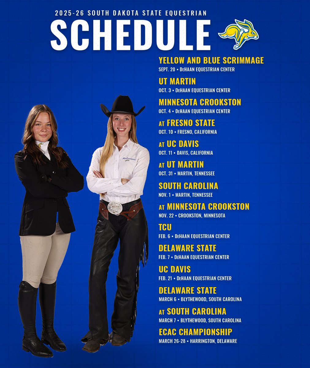 2025-26 Schedule Drop ☑️

#GoJacks 🐰