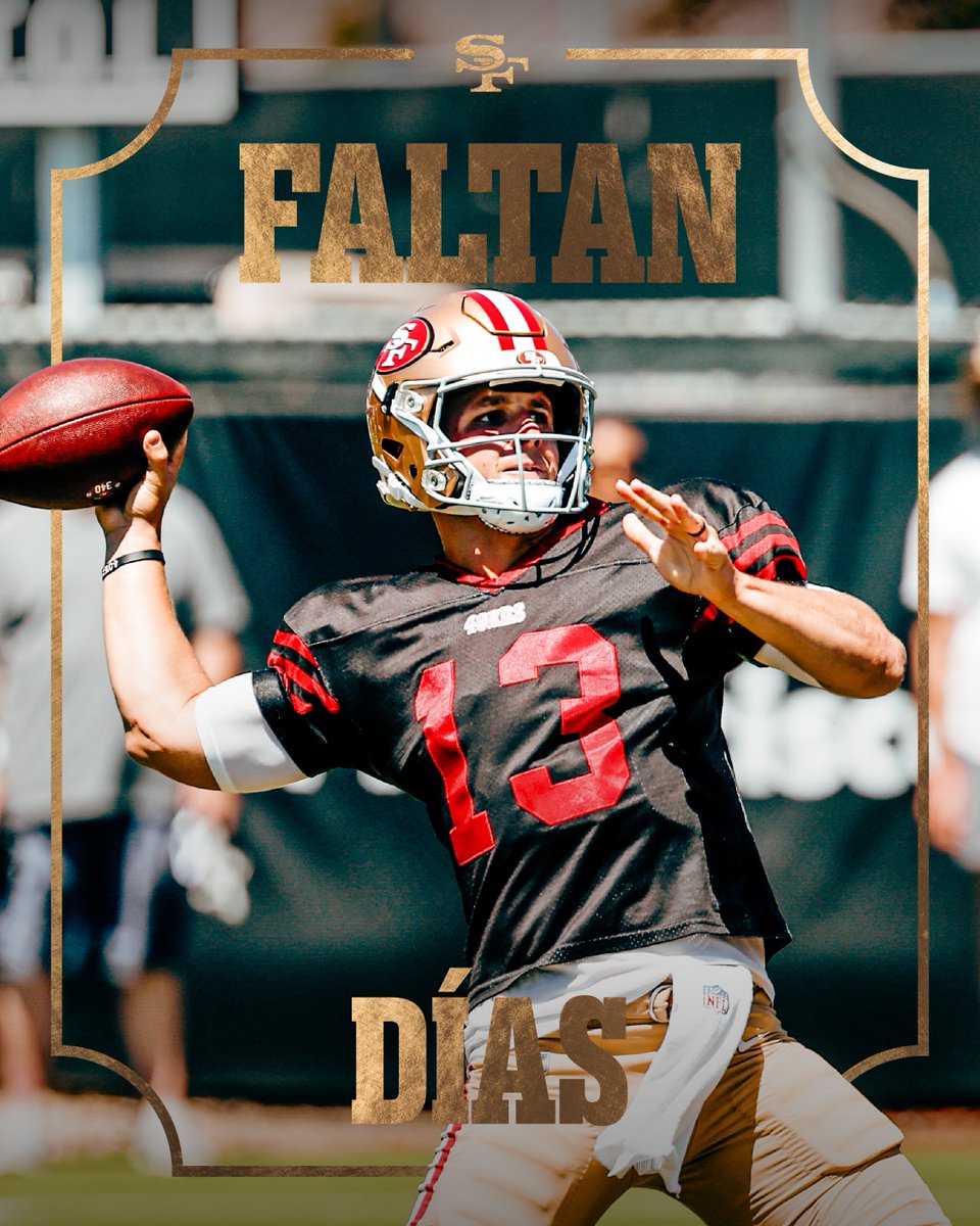 Contador: 13 días ⏰
Paciencia: cada vez menos 🙂

Un <a href="/brockpurdy13/">Brock Purdy</a> y nos vemos.

#FTTB