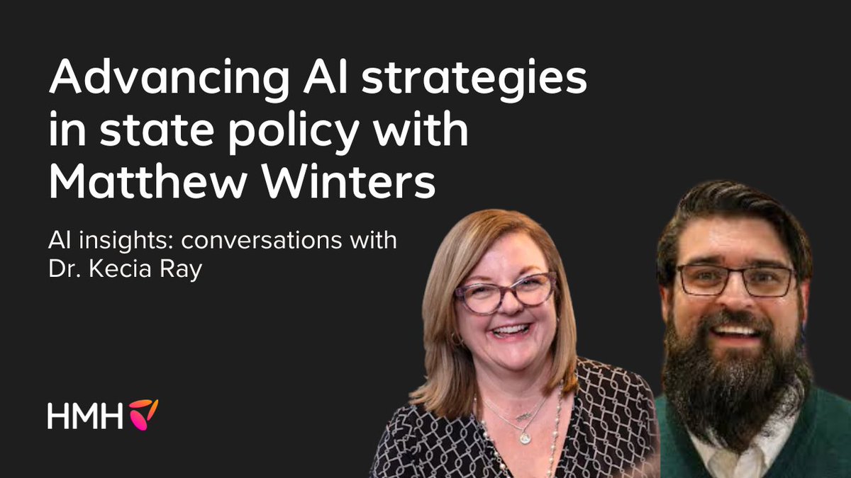 In this episode, Dr. Kecia Ray speaks with Matt Winters, the AI Education Specialist for the Utah State Board of Education. Learn why Matt emphasizes the shift from using AI for simple tasks to its potential as a creative tool in the classroom: 
bit.ly/47eeIwI