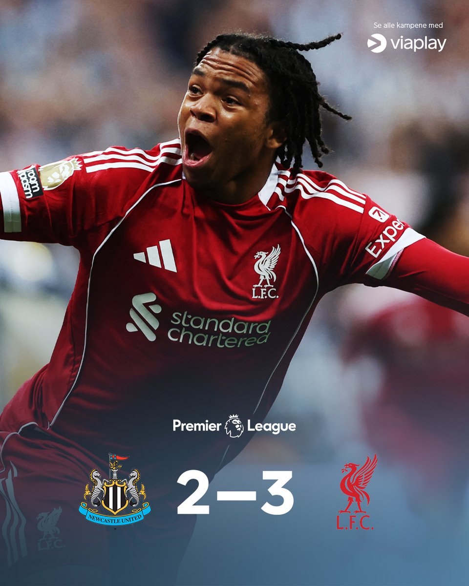 Rio Ngumoha (16) blir matchvinner for Liverpool ti minutter på overtid etter en ellevill fotballkamp.