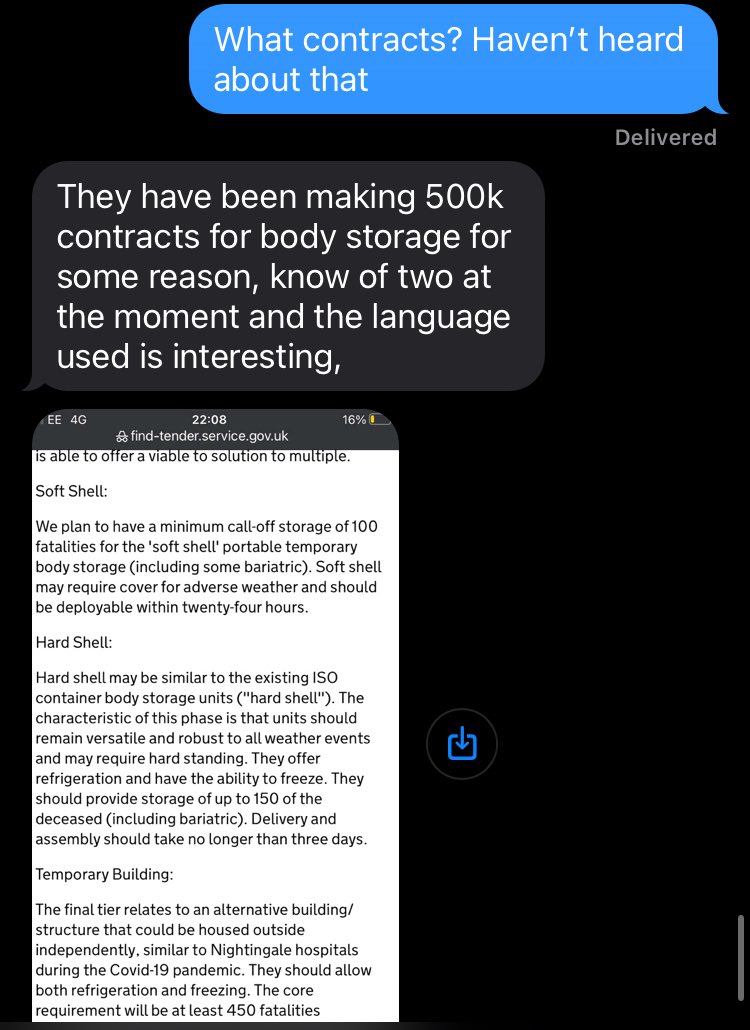 AcademicAgent_X's tweet image. My brother also reckons the government have a mysterious contract for body storage? What is this?