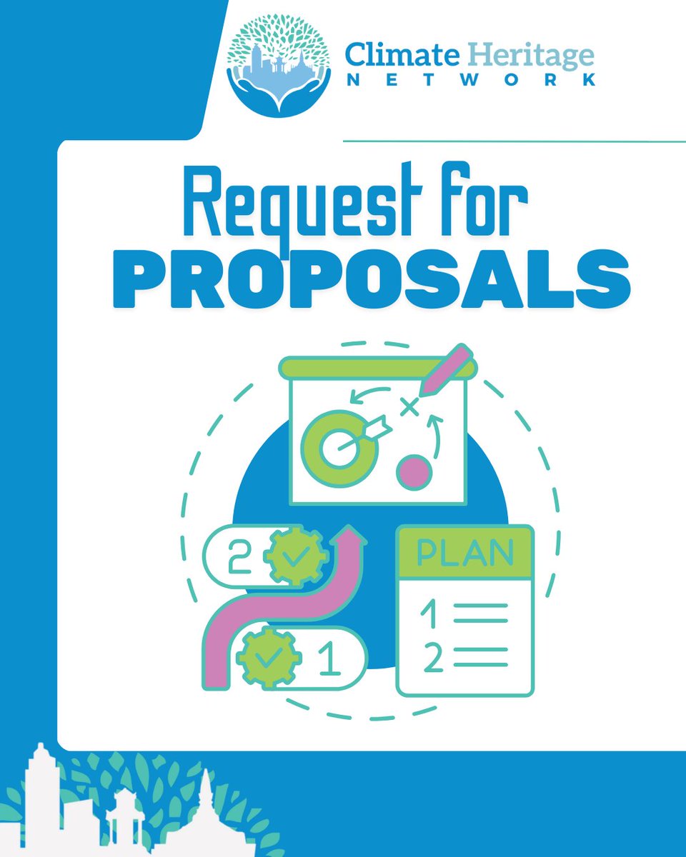 📣 The Climate Heritage Network seeks proposals from qualified individuals and firms to complete a near-term action plan and long-term strategic plan for the organization! Proposals due by September 19. Details here: climateheritage.org/press/request-…