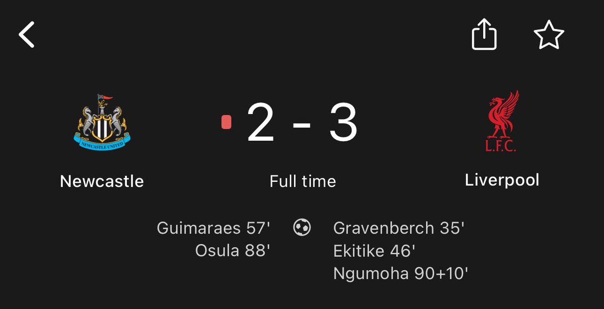 The fact that Liverpool almost drew this match, despite leading by 2 goals and with Newcastle down to 10 men, shows the pure nonsense going on in football these days.