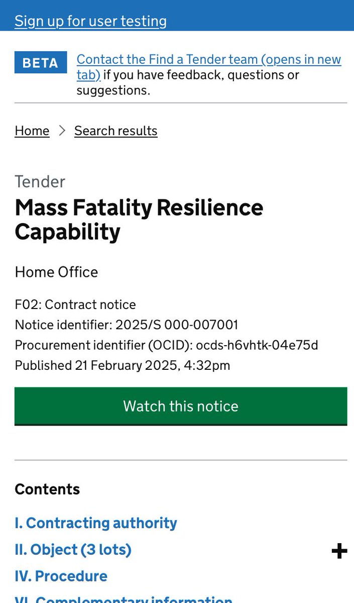 AcademicAgent_X's tweet image. Got to be honest this is weird, very weird, link to the government contact: find-tender.service.gov.uk/Notice/007001-…