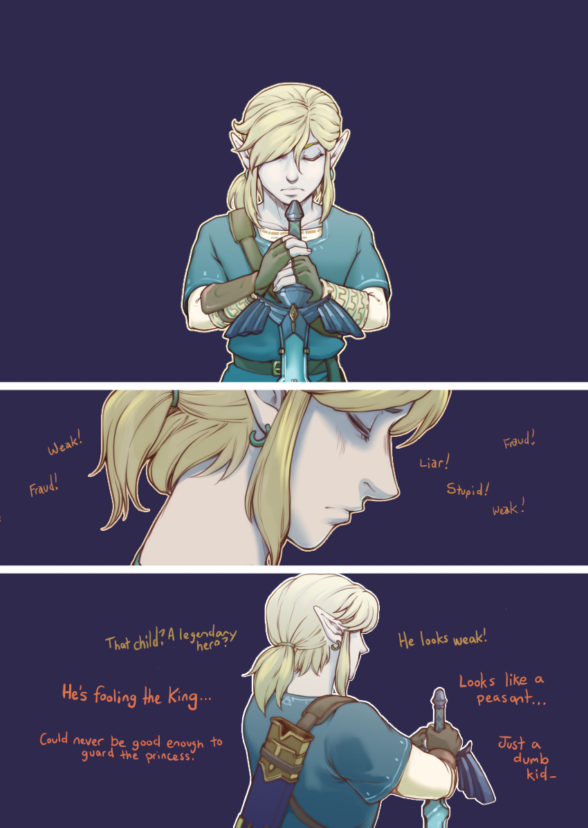 Another I can't remember posting here. 

Sometimes the voices are too loud: a 3 page comic about Link's trauma in Breath of the Wild.