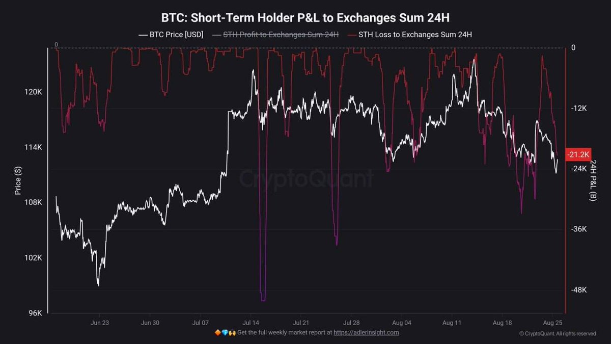 Paper Hands panic sell as usual - goodbye - you will buy higher.

21200 $BTC sent to exchanges by new short term buyers.