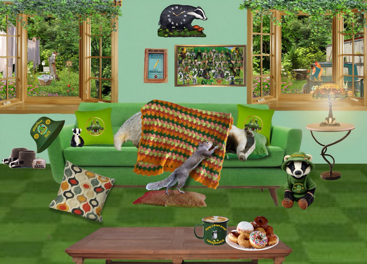 Hedgewatchers's tweet image. An early night, for us. Brock is already out like a light
Imogen is taking stock and has filled the vending machine and the rest of us are doing a quick tidy before we put up our paws. 
We’ll say good night to those heading to bed and to those just heading out, happy #Hedgewatch