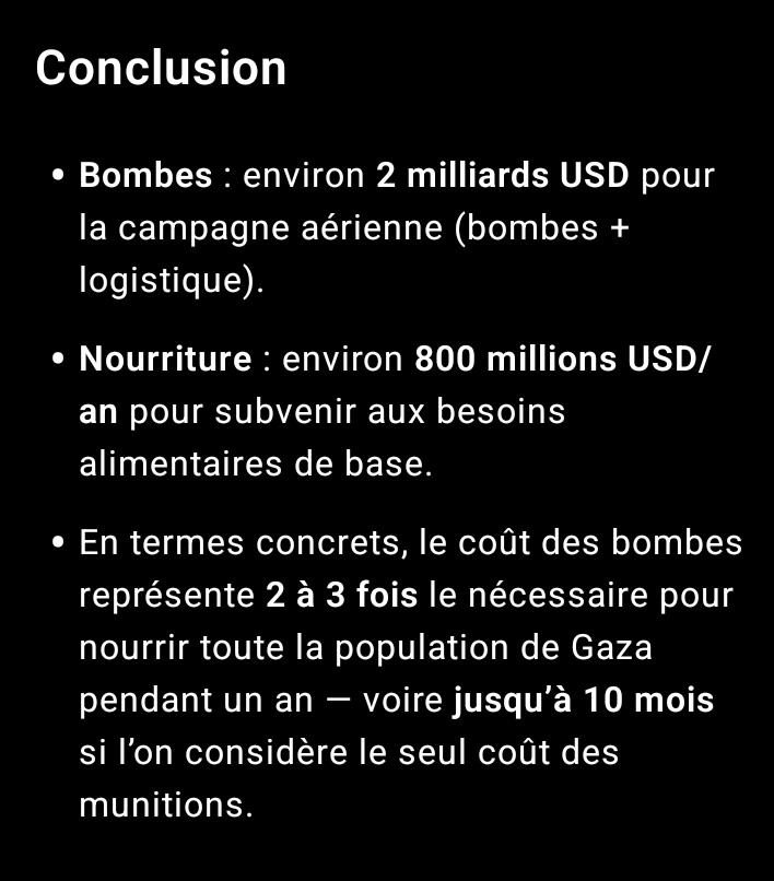 Quand on rapporte le prix des munitions aux prix des rations :