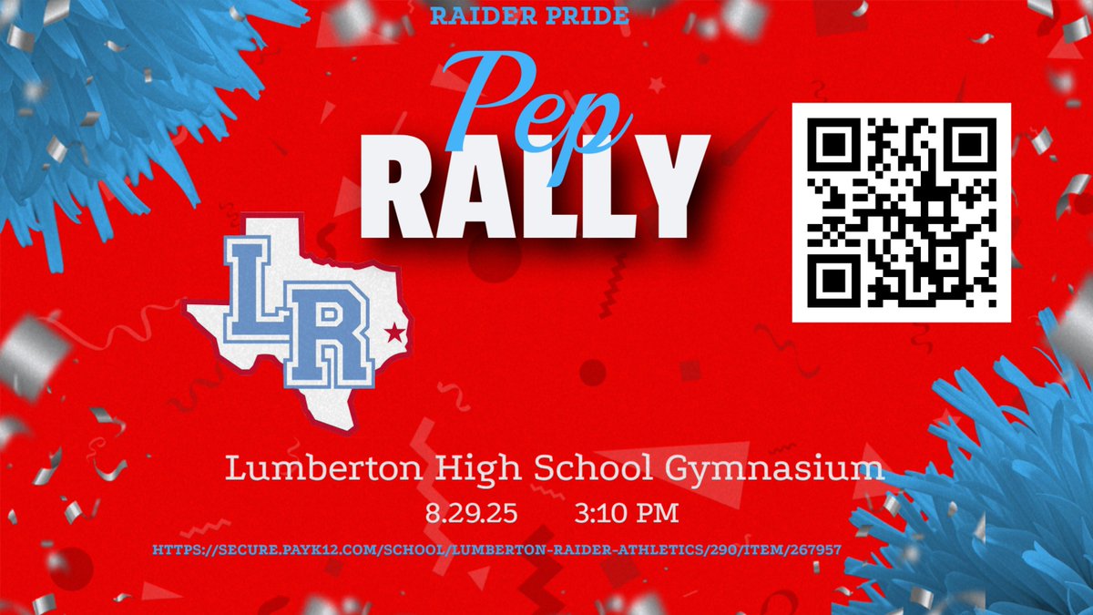 Raider Pep Rally time!

@lumbertonhsraiders <a href="/TMobile/">T-Mobile</a> #FN5GL #sweepstakes
