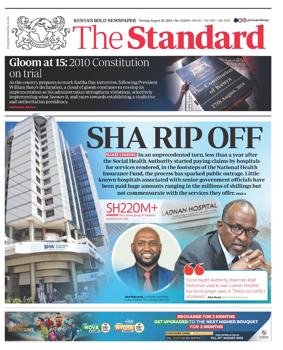 Kabando Wa Kabando (@wakabando) on Twitter photo GALLANT <a href="/StandardKenya/">The Standard Digital</a> doing the Lord's work of exposing the truth about Ruto's criminal regime enterprise. Hawa wezi sugu, wakora walafi bila aibu. #DualeMustGo = #RutoMustGo GALLANT <a href="/StandardKenya/">The Standard Digital</a> doing the Lord's work of exposing the truth about Ruto's criminal regime enterprise. Hawa wezi sugu, wakora walafi bila aibu. #DualeMustGo = #RutoMustGo