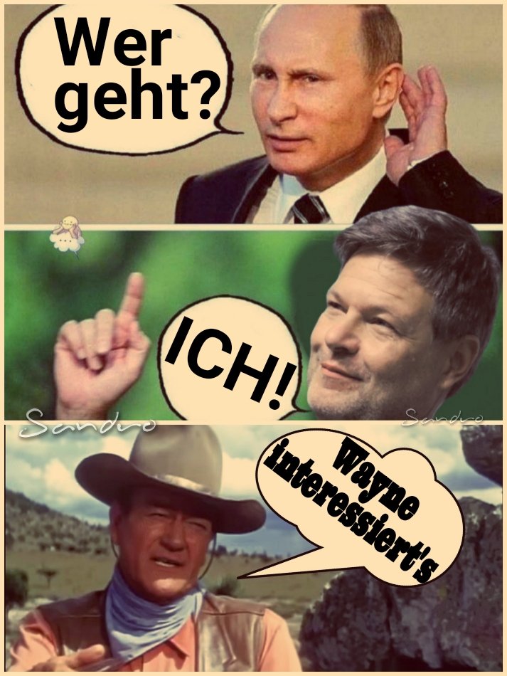 Wer geht?
Ich!
Wayne interessiert's?