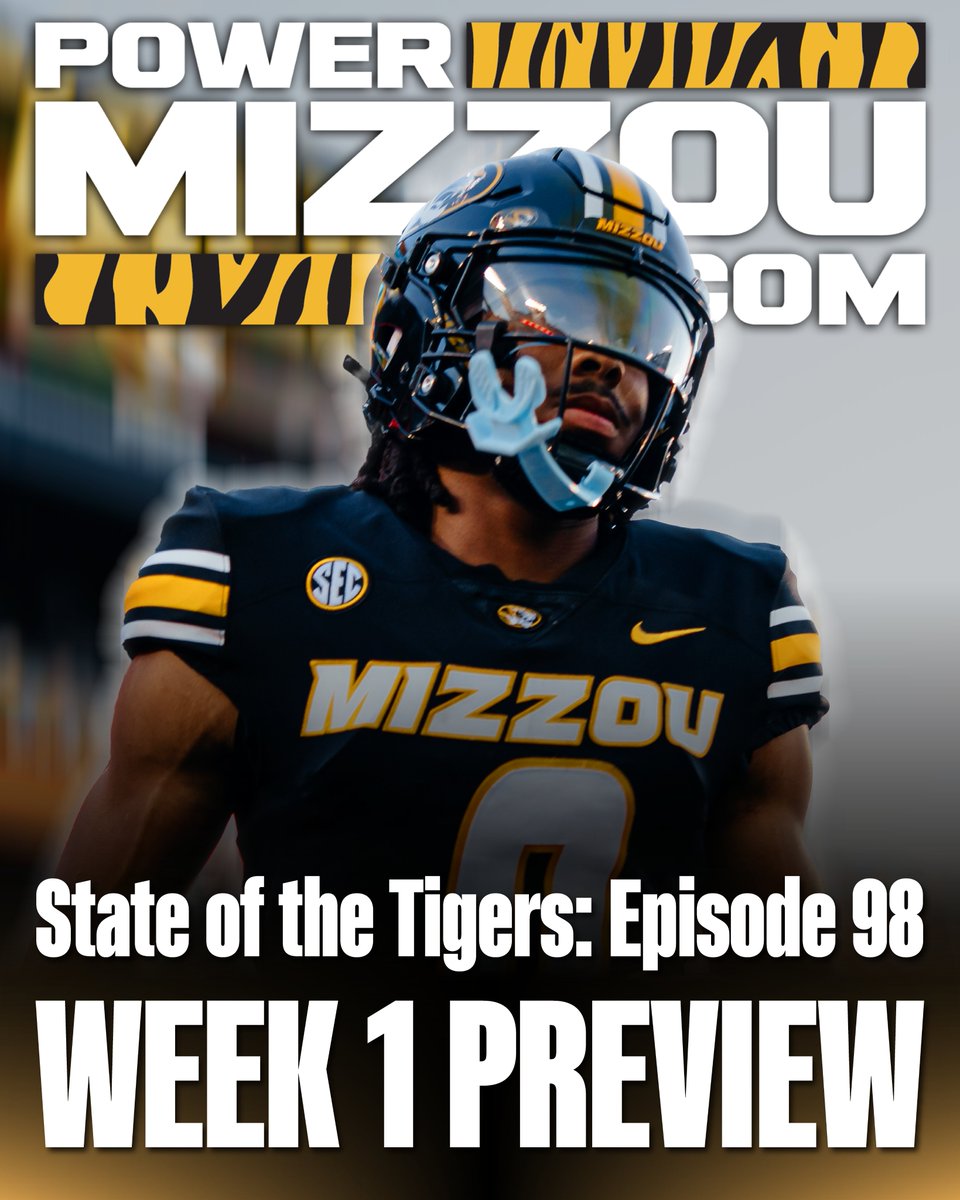 Join <a href="/jarodchamilton/">Jarod</a> and me to talk #Mizzou, Central Arkansas, week 1 and the 2025 season tonight on State of the Tigers at 7 pm

youtube.com/live/uD0CtNgWQ…