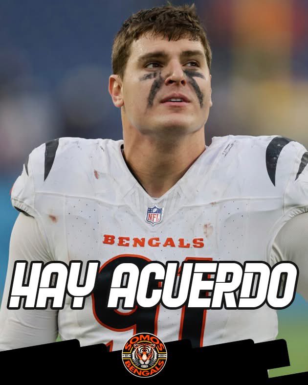 somosbengals's tweet image. ¡La novela terminó! (por un año)

Tus Cincinnati Bengals y Trey Hendrickson llegan a un acuerdo para que el defensivo juegue en la temporada 2025 con un aumento de 14 millones de dólares, de acuerdo a reportes de Ian Rapoport y Tom Pellisero. (Información en progreso)