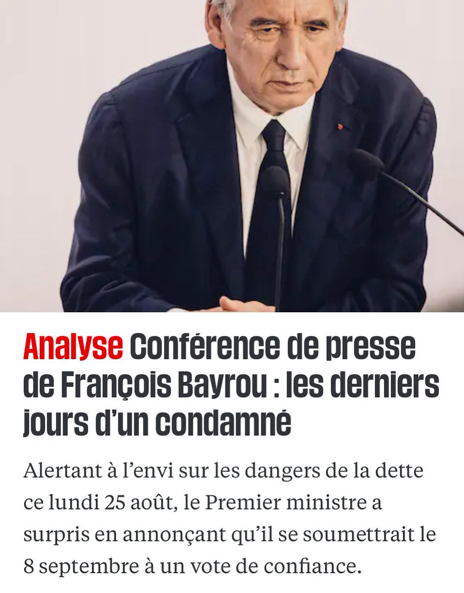 La gauche, qui était sortie en tête des élections législatives en juillet 2024, n’a pas été appelée à gouverner par le président de la République en dépit de toute logique institutionnelle: la décision de François Bayrou s’inscrit donc dans une logique personnelle - apparaître