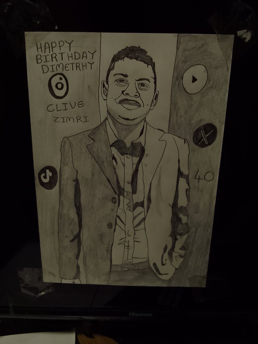 Happy #40thbirthday Dimetrhy Clive
May you have one🍾 amazing day.
Be handsome 🎁🎁😎🎂🎂🍰🍰❤️♥️🤍

#birthday #drawingsketch #kyknet #turkey #southafricanartists🇿🇦 #youtube #craigtucker #photography #japan #american  #china #sweden #thaifood #england