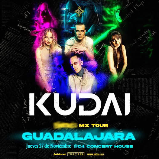 𝐊𝐔𝐃𝐀𝐈 regresa a 𝐆𝐮𝐚𝐝𝐚𝐥𝐚𝐣𝐚𝐫𝐚 jueves 27 de noviembre 𝐂𝟒 𝐂𝐨𝐧𝐜𝐞𝐫𝐭 𝐇𝐨𝐮𝐬𝐞, boletos disponibles en 𝐓𝐢𝐜𝐤𝐞𝐭𝐧𝐨𝐰.
𝐂𝐮𝐩𝐨 𝐥𝐢𝐦𝐢𝐭𝐚𝐝𝐨.