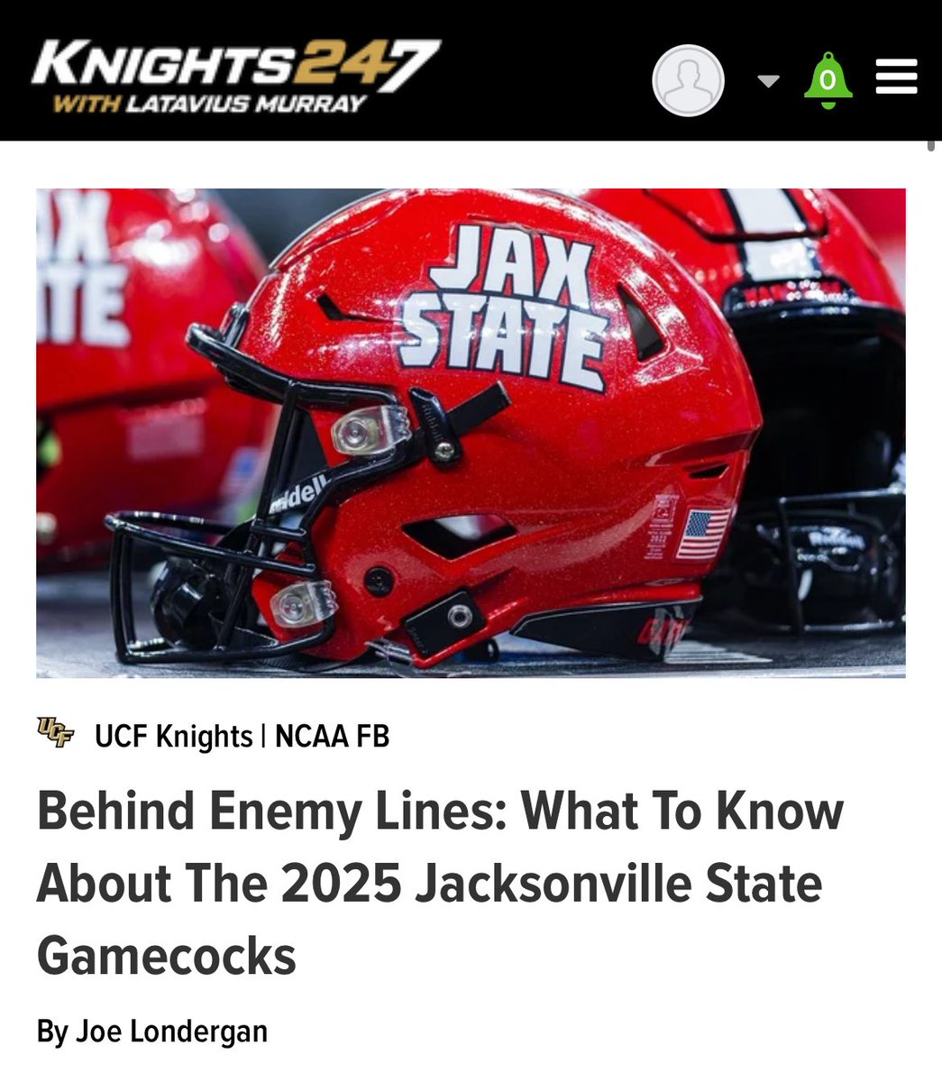 Knights247 (@knights247) on Twitter photo Most <a href="/UCF_Football/">UCF Football</a> fans don’t know much about <a href="/JaxStateFB/">Jax State Football</a>. Thankfully, the Knights247.com crew has what you need to know heading into the UCF season opener on Thursday.
247sports.com/college/centra… Most <a href="/UCF_Football/">UCF Football</a> fans don’t know much about <a href="/JaxStateFB/">Jax State Football</a>. Thankfully, the Knights247.com crew has what you need to know heading into the UCF season opener on Thursday.
247sports.com/college/centra…