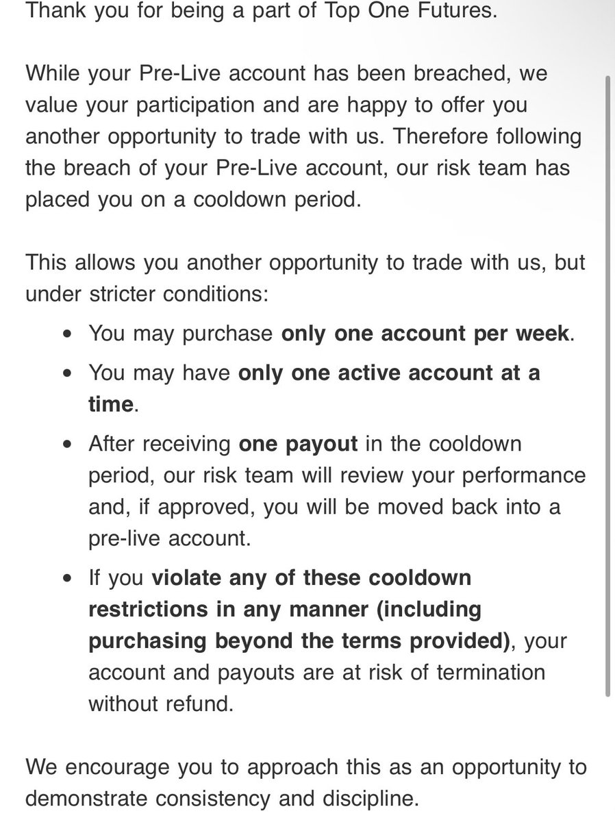 Alex (@alexgoingturbo) on Twitter photo Got limited to one account a week, not bad. Still can aim for a $2.5k payout from <a href="/TopOneFutures/">TopOneFutures</a> Got limited to one account a week, not bad. Still can aim for a $2.5k payout from <a href="/TopOneFutures/">TopOneFutures</a>