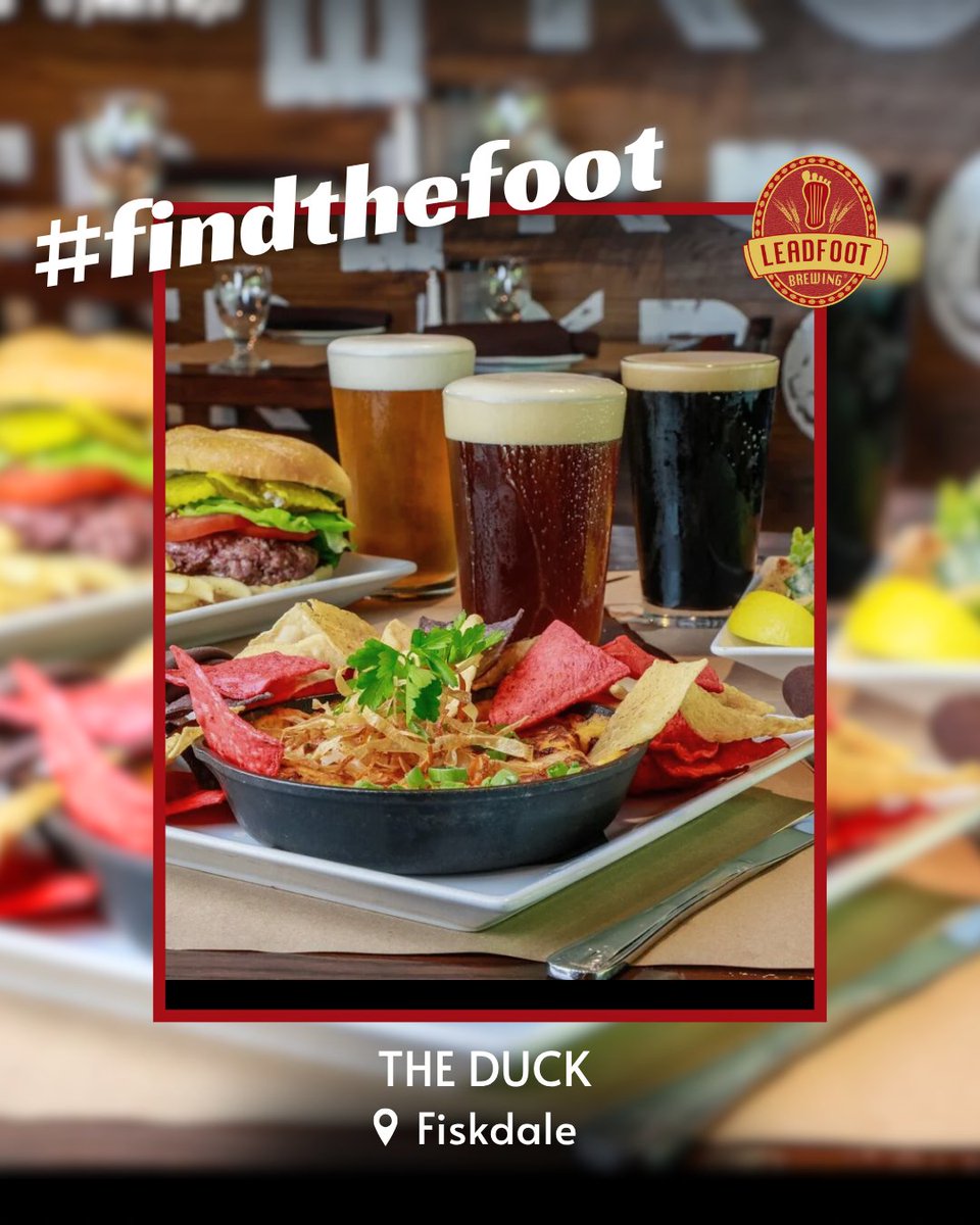 #FindTheFoot at The Duck in Fiskdale — where refined flavors meet warm hospitality. 🍺 What’s your favorite dish of theirs?