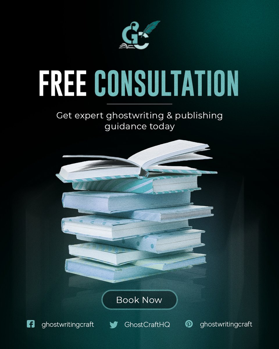 GhostCraftHQ's tweet image. Ready to tell your story? Grab your FREE consultation with our experts now! 🎉

#FreeConsultation #GhostwritingService #StartWriting