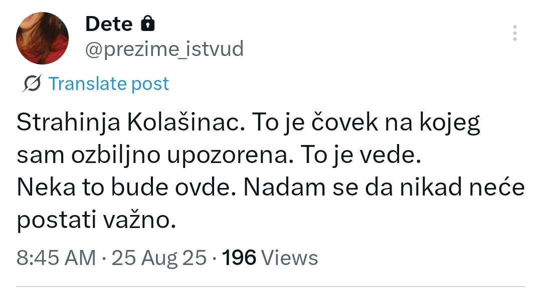 za slučaj da se gordani nešto desi, uz njeno dopuštenje, ostavljam ovo ovde