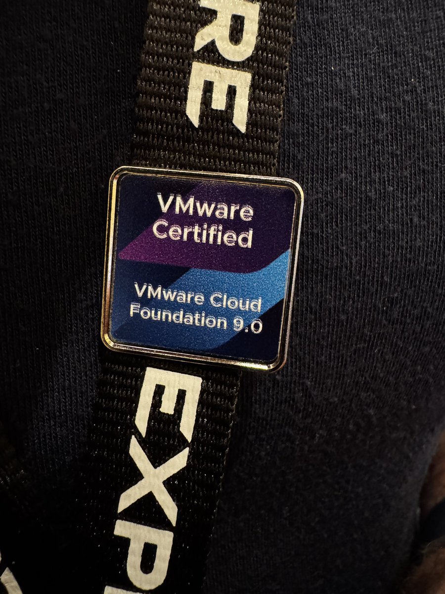 mvandriessen's tweet photo. Just sat and passed the VCP-VCF9 Architect ! π₯³ It was a very challenging but fun exam. And a nice reward on top of it! Onto the admin exam at @VMwareExplore on tour in London! #vExpert #VMUGBE @MyVMUG https://t.co/IcylKATVMd