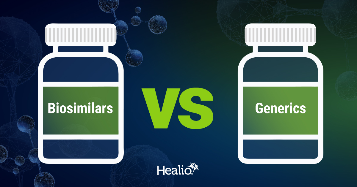 💊 Biosimilars ≠ Generics
 
Think biosimilars are just generic versions of biologics? Not quite.
 
📚 Learn more in Biosimilars: A Healio® Guide for Clinicians here: bit.ly/44FVH4p
 
#Biosimilars #Generics #Biologics #PharmaEducation