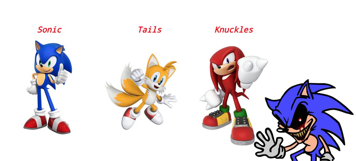 beiner130821's tweet image. How I see the canon Exes' knowledge of the Sonic franchise.
#GreenPeppersOnPizza #takeabreather #xenophanes