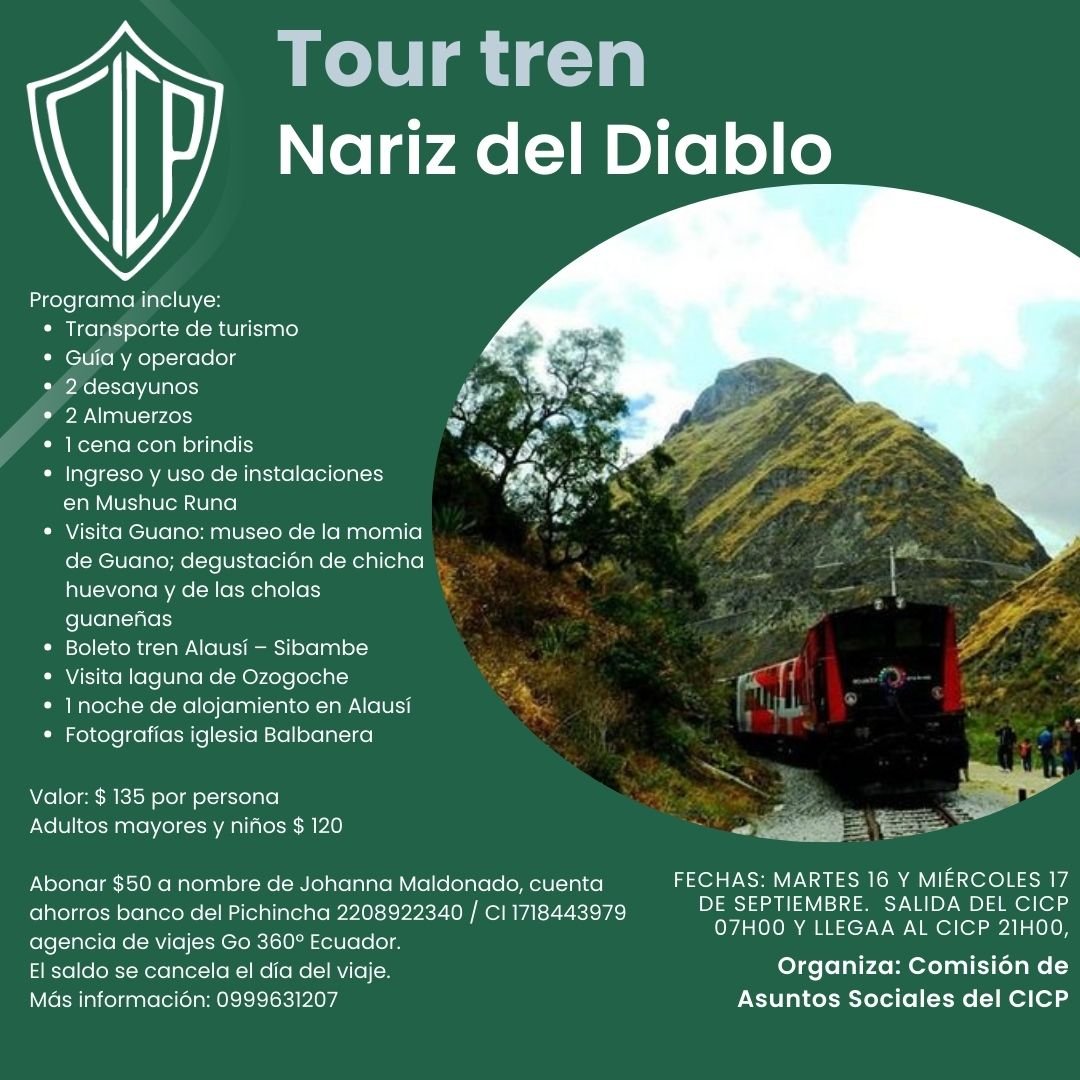 TOUR TREN NARIZ DEL DIABLO .-  CICP