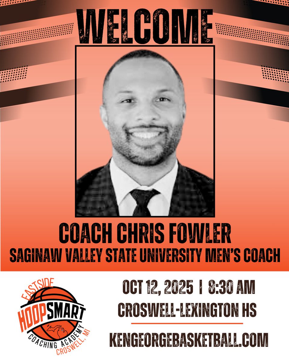kengeorgebasketball (@kengeorgebball) on Twitter photo New SVSU head coach Chris Fowler looks forward to meeting you at the clinic on Sunday, Oct 12. His on-court topic is “Holistic defense” - all of our presenters will have the St Clair County CC men’s team as their demonstrators. Register at kengeorgebasketball.com. <a href="/CoachCfowler/">Christopher Fowler</a> New SVSU head coach Chris Fowler looks forward to meeting you at the clinic on Sunday, Oct 12. His on-court topic is “Holistic defense” - all of our presenters will have the St Clair County CC men’s team as their demonstrators. Register at kengeorgebasketball.com. <a href="/CoachCfowler/">Christopher Fowler</a>