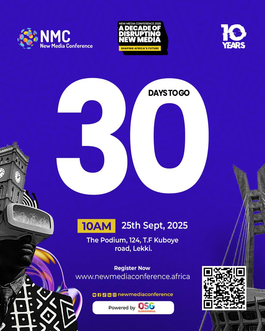 While some might be thinking if they should make it to this year's #NewMediaConference, others have already began the countdown.

Sign up with newmediaconference.africa/#ticket today so you don't miss out. #NMC2025