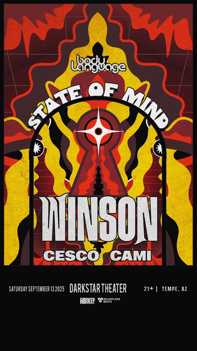 #SupportAnnounce: Winson is taking over Darkstar on September 13 🌌 With Cesco and Cami on support, this night is set for deep grooves and underground energy. 

Secure your spot → tixr.com/e/149007 🎟️

#Winson #Darkstar #RelentlessBeats
