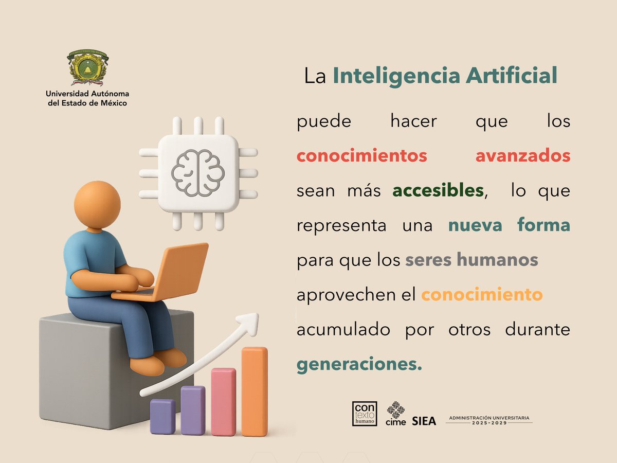ConTexto_Humano's tweet image. La inteligencia artificial se perfila como una herramienta con gran potencial para impulsar el bienestar, la innovación y el desarrollo sostenible. Sin embargo, también plantea retos éticos, sociales y educativos que deben ser atendidos con responsabilidad.