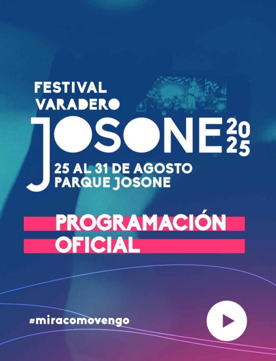 Y llegó el momento esperando por todos. 
 ¡Mira como vengo!, Asi viene  esta quinta edición del Festival Varadero Josone: Rumba, Jazz &amp; Son.
Te esperamos. El destino eres tú. Buena  música, ritmos, cultura y alegría. Prepárate para bailar.
Varadero, del 25 al 31 de agosto.