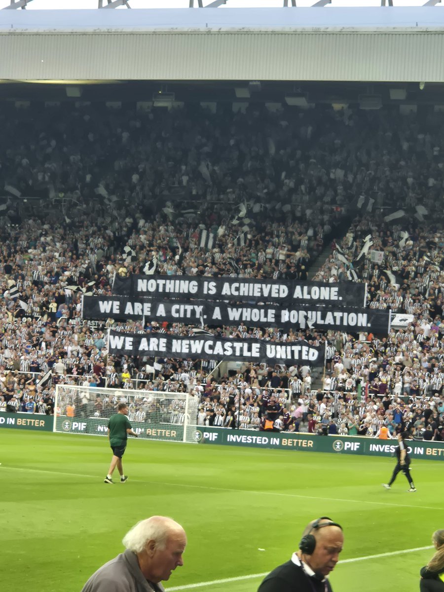 This is what our club is all about "We are as one together " #NUFC