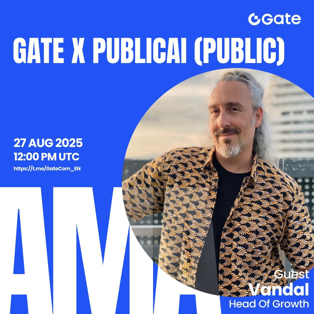 Gate Launch (@gateio_launch) on Twitter photo It's #AMA Time!
📢 Gate will host an AMA with <a href="/PublicAI_/">PublicAI</a>
Venue: t.me/GateCom_EN
Date: 12:00 PM, Aug 27 (UTC)
🎁 1450 PUBLIC Airdrop Up for Grabs! 
👉️ Complete Gleam tasks to earn:gleam.io/M4Gty/gate-tex… It's #AMA Time!
📢 Gate will host an AMA with <a href="/PublicAI_/">PublicAI</a>
Venue: t.me/GateCom_EN
Date: 12:00 PM, Aug 27 (UTC)
🎁 1450 PUBLIC Airdrop Up for Grabs! 
👉️ Complete Gleam tasks to earn:gleam.io/M4Gty/gate-tex…