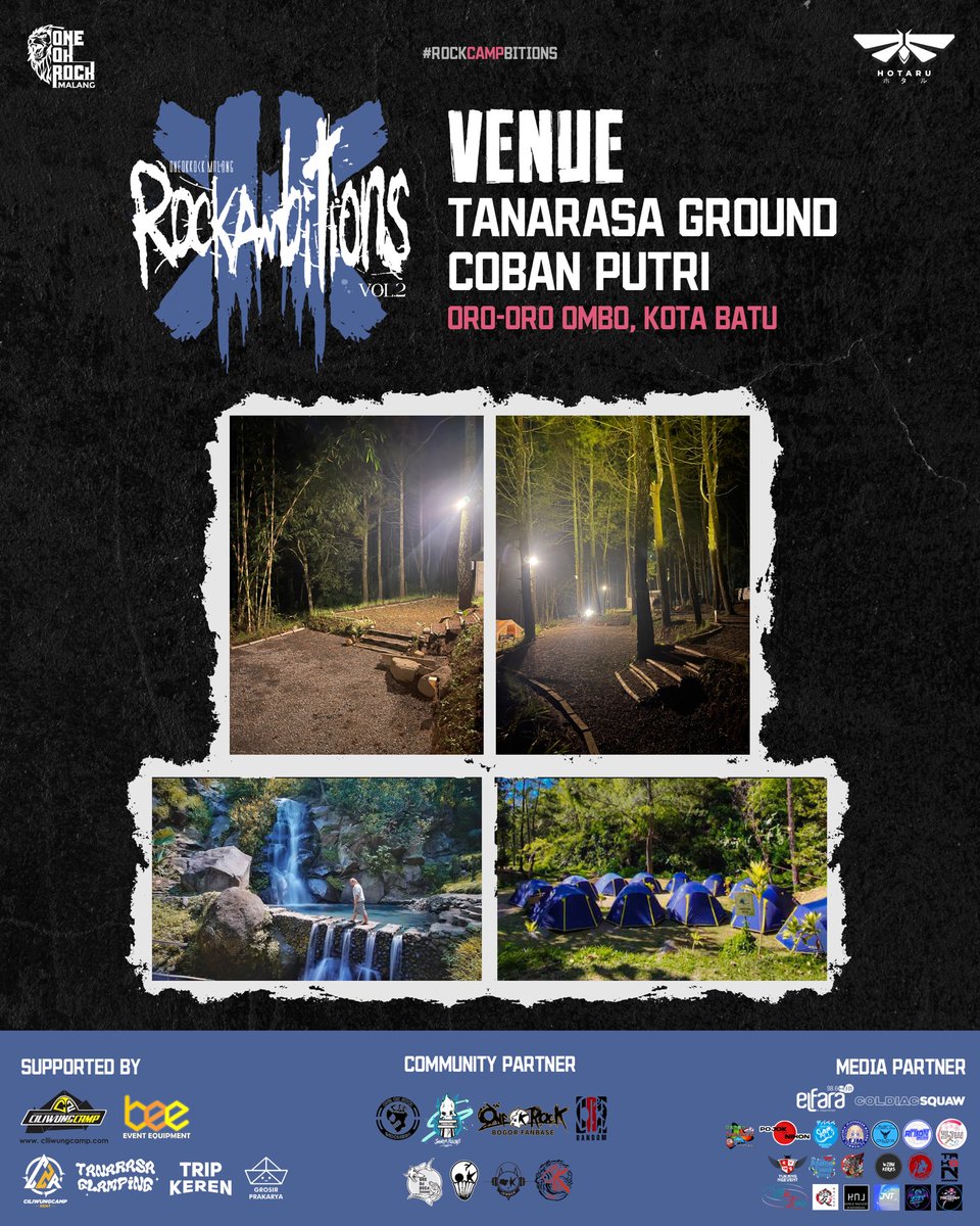 ONE OK ROCK MALANG x HOTARU

ROCKAMBITIONS VOL. 2
12th Anniversary One Ok Rock Malang
Saturday, Agustus 30th, 2025
at Tanarasa Ground Coban Putri Kota Batu
#oneokrockmalang #hotaruchiimu #eventjepangmalang #eventjepangjatim #eventjepang #eventmalang #eventbatu #pergikonser