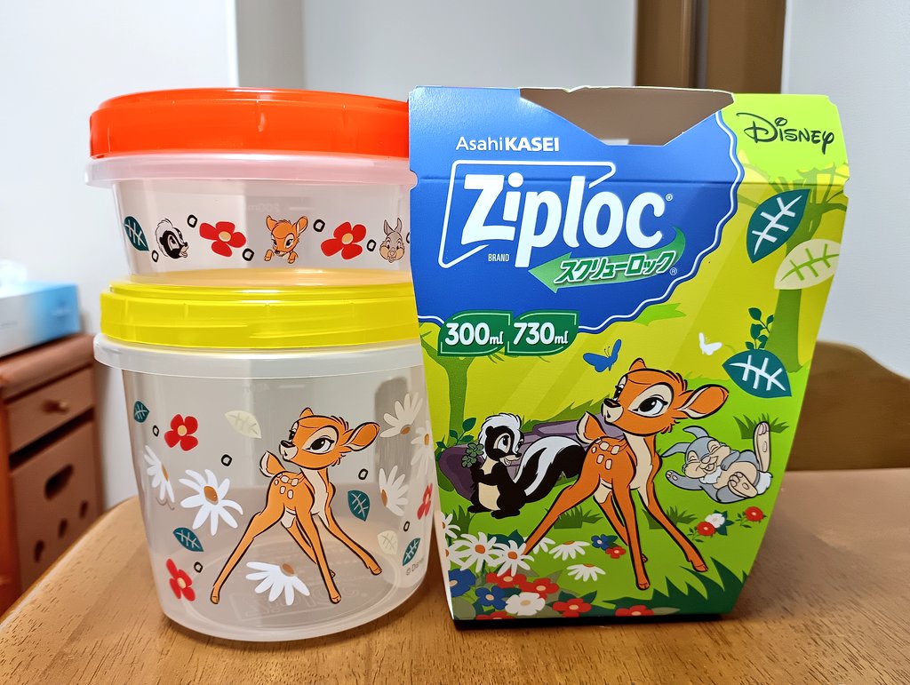 partiti660's tweet image. かわいい💕🦌
何入れようかな☺️
#Ziploc #バンビ
