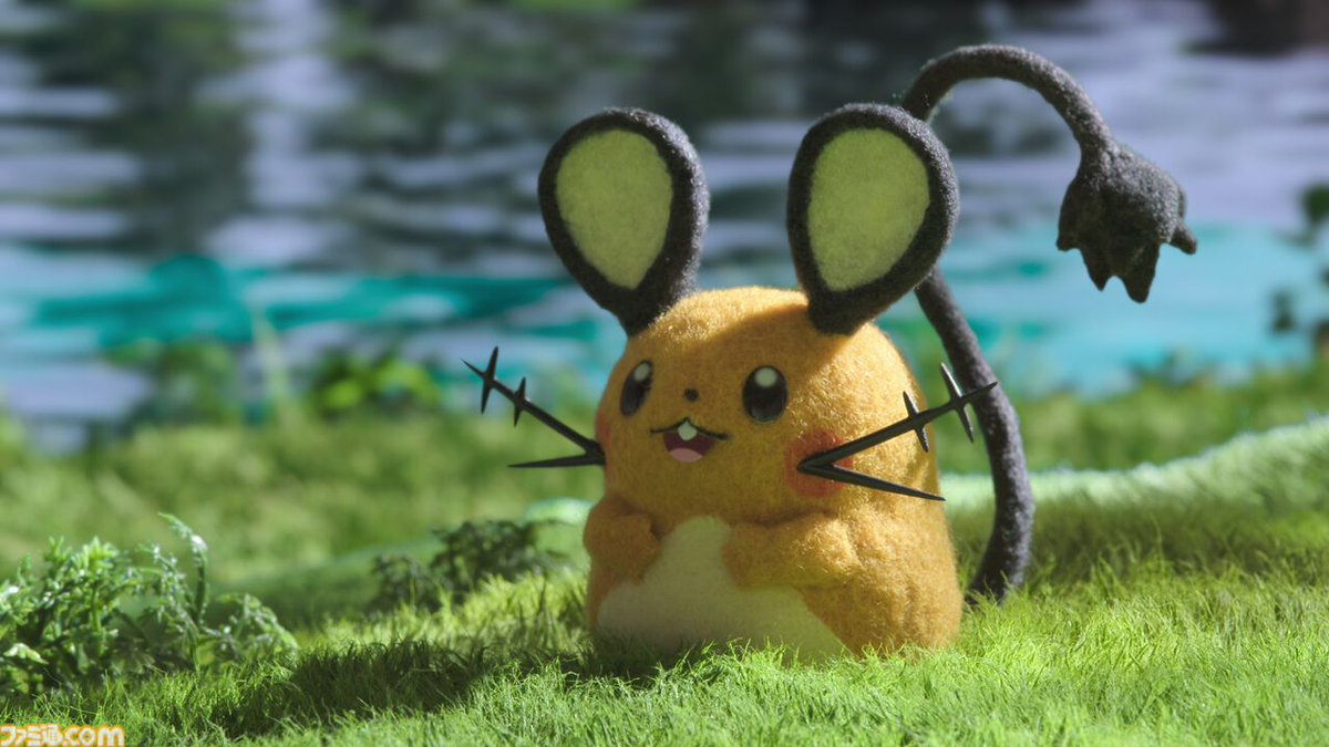 famitsu's tweet photo. コリンクはコダックの頭の毛に��味津々？ 『ポケモンコンシェルジュ』9月4日配信の新エピソード5～8話に登場するポケモンたちの写真公開
https://t.co/iQIM5G1VQC

9月6日にはシーンを再現した新グッズの発売、9日からは『ポケモンGO』に浮き輪をつけたコダックが登場 https://t.co/rn6DeHGl7J