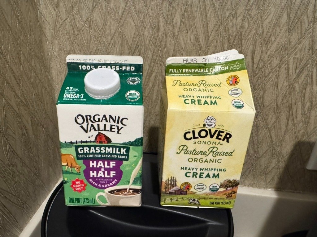 Note to self for the next time in the Bay Area: two readily available coffee creams without added carrageenan