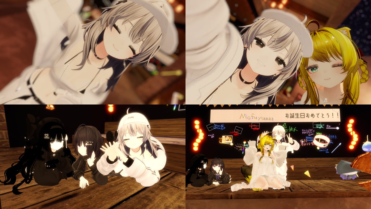 蒔音まきの@VRChat (@mknmkn2025) on Twitter photo ◆昨日のたんおめ Mofuyuuuuさん❣
0時回ってからのログインで遅れて誕生日インスタンスに気づいたので駆け込みお祝い❣
おめでとうございました🎂🎉🎁 ◆昨日のたんおめ Mofuyuuuuさん❣
0時回ってからのログインで遅れて誕生日インスタンスに気づいたので駆け込みお祝い❣
おめでとうございました🎂🎉🎁