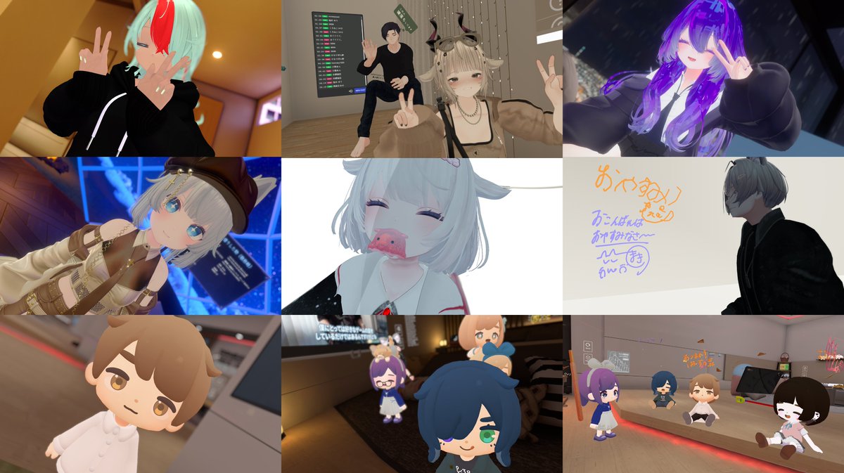 蒔音まきの@VRChat (@mknmkn2025) on Twitter photo ◆ここ最近の書き置き巡りとかで起きてて会えた皆様に感謝シリーズ❣ ◆ここ最近の書き置き巡りとかで起きてて会えた皆様に感謝シリーズ❣