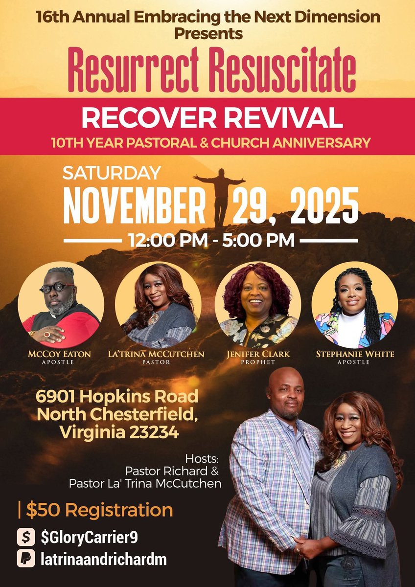 SpiritOfTruthMi's tweet image. 🔥It's Coming! It's Coming! It's Coming! What's Coming? A REVIVAL! It's Coming Soon!🔥
                                          🔥You do not want to miss this Revival! 

ResurrectResuscitate RecoverRevival16.eventbrite.com