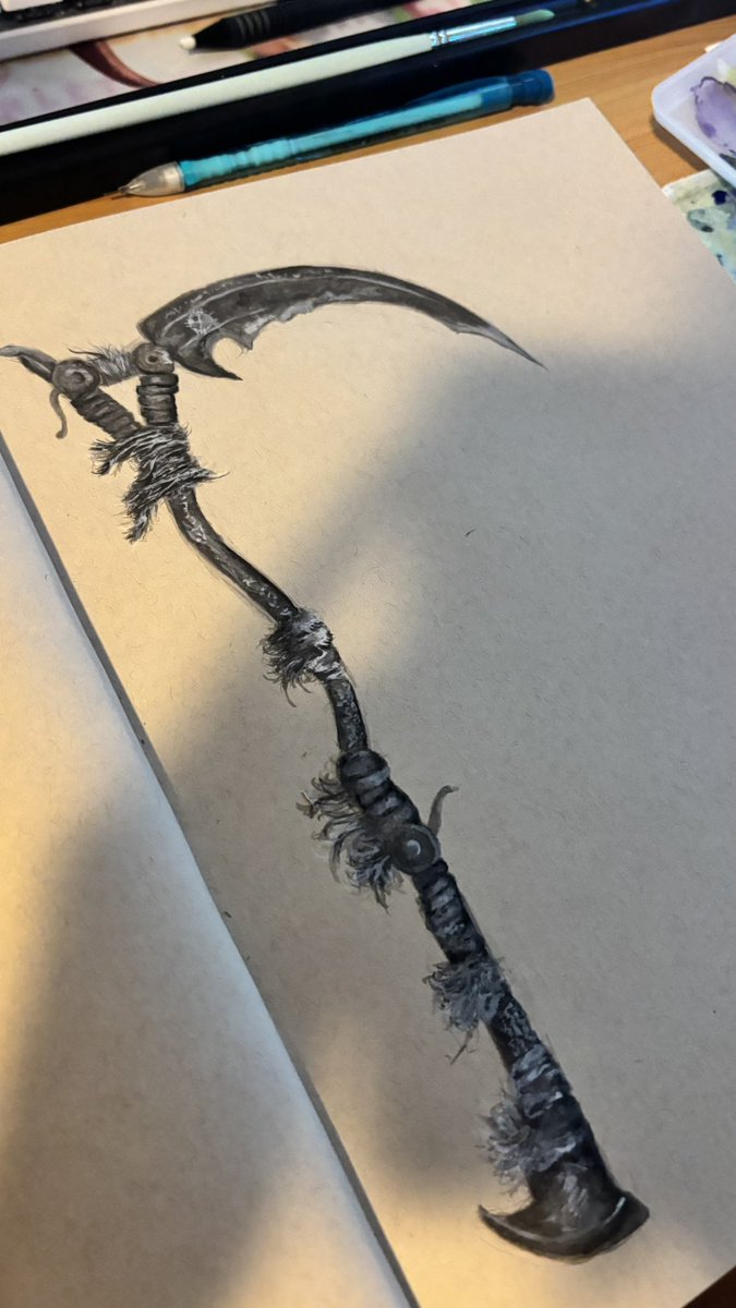 Starting my weapons sketchbook!